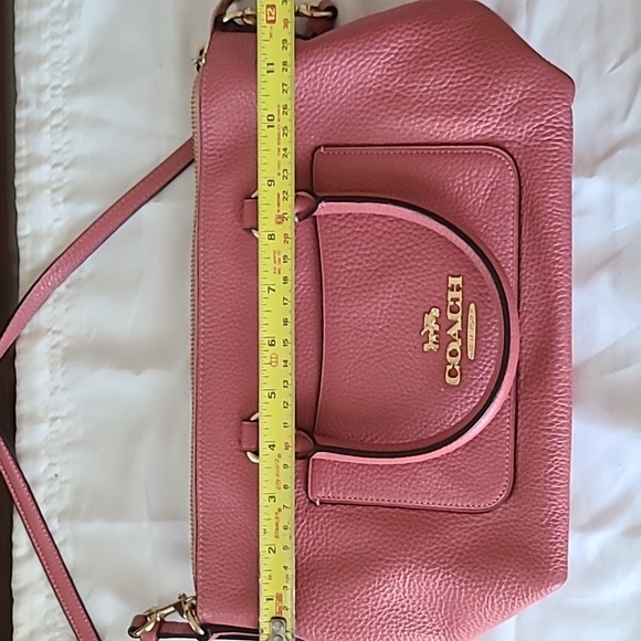 Coach Pink Leather Satchel - Picture 3 of 5